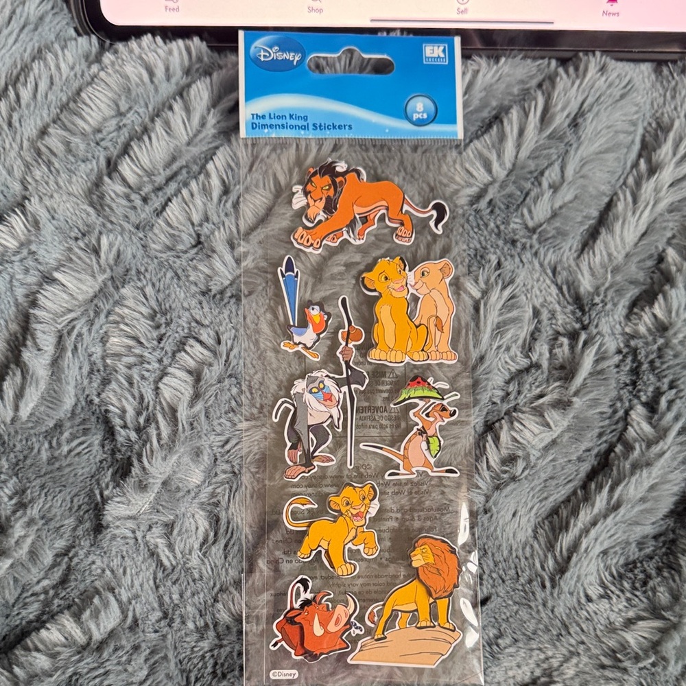 Disney The Lion King Character Stickers - Orange and Yellow